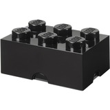 Room Copenhagen LEGO Storage Brick 6, Caja de depósito negro