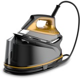 Rowenta DG764 2200 W 1,1 L Suela Microsteam 400 HD Láser Negro, Oro, Estación de planchado a vapor negro/Naranja, 2200 W, 325 g/min, Suela Microsteam 400 HD Láser, 6,4 bar, 1,1 L, 100 g/min