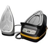 Rowenta DG764 2200 W 1,1 L Suela Microsteam 400 HD Láser Negro, Oro, Estación de planchado a vapor negro/Naranja, 2200 W, 325 g/min, Suela Microsteam 400 HD Láser, 6,4 bar, 1,1 L, 100 g/min