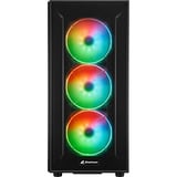 Sharkoon TG6M RGB reacondicionado, Cajas de torre negro