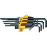 Wiha Juego de llaves de vaso en soporte ProStar, versión en pulgadas, Destornillador negro