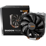 be quiet! SHADOW ROCK SLIM 2 Procesador Enfriador 13,5 cm Aluminio, Negro, Cobre 1 pieza(s), Disipador de CPU Enfriador, 13,5 cm, 1400 RPM, Aluminio, Negro, Cobre