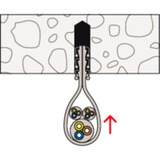 fischer Abrazadera doble Steckfix plus SF plus ZS 10, Brida gris claro