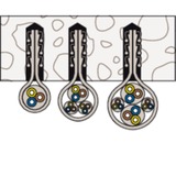 fischer Abrazadera doble Steckfix plus SF plus ZS 10, Brida gris claro