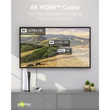 goobay Plus Cable HDMI de alta velocidad, 8K @ 60Hz gris