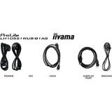 iiyama LH10551UWS-B1AG pantalla de señalización Pantalla plana para señalización digital 2,66 m (104.7") LED 500 cd / m² UltraWide 5K HD Negro 24/7, Pantalla de gran formato negro, Pantalla plana para señalización digital, 2,66 m (104.7"), LED, 5120 x 2160 Pixeles, 24/7
