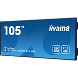 iiyama LH10551UWS-B1AG pantalla de señalización Pantalla plana para señalización digital 2,67 m (105") LED 500 cd / m² UltraWide 5K HD Negro 24/7, Pantalla de gran formato negro, Pantalla plana para señalización digital, 2,67 m (105"), LED, 5120 x 2160 Pixeles, 24/7