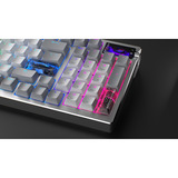 ASUS ROG Azoth 96 HE, Teclado para gaming blanco, Inalámbrico y alámbrico, USB + RF Wireless + Bluetooth, Magnetic-mechanical key switch, QWERTZ, LED RGB, Blanco