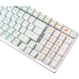 ASUS ROG Strix Scope II 96 RX Wireless teclado Juego USB + RF Wireless + Bluetooth Blanco, Teclado para gaming blanco, 96%, Inalámbrico y alámbrico, USB + RF Wireless + Bluetooth, Switch de tecla óptico, LED RGB, Blanco