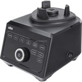 Braun JB 9040 Batidora de vaso 1600 W Negro, Batidora depie negro, Batidora de vaso, Función de impulso, Picahielos, 1 m, 1600 W, Negro