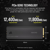 Corsair MP700 PRO 2 TB, Unidad de estado sólido negro