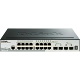 D-Link DGS-1510-20/E switch Gestionado L2/L3 Gigabit Ethernet (10/100/1000) 1U Gris, Interruptor/Conmutador Gestionado, L2/L3, Gigabit Ethernet (10/100/1000), Bidireccional completo (Full duplex), Montaje en rack, 1U