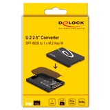 DeLOCK Convertidor 2,5″ U.2 SFF-8639 a M.2 NVMe negro