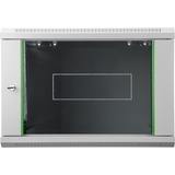 Digitus Carcasa de pared de la serie Dynamic Basic - 600 x 450 mm (an. x pr.), Armario IT gris claro, Bastidor de pared, 12U, 60 kg, Gris