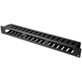 Digitus Panel para cableado con aberturas extraíbles para armario de 483 mm (19"), 1U, Guía para cable negro, 1U, Negro, China, 490 mm, 80 mm, 1960 cm³, 753,125 g