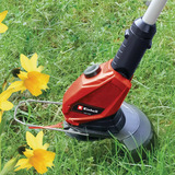 EINHELL Recortadora de césped a batería Power X-Change GE-CT 18 Li, 18 Voltios, Cortabordes rojo/Negro