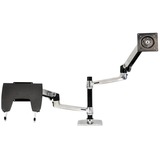 Ergotron LX Series Dual Stacking Arm 61 cm (24") Plata Escritorio, Soporte de monitor plateado, 18,1 kg, 61 cm (24"), 75 x 75 mm, 100 x 100 mm, Ajustes de altura, Plata