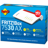 FRITZ! Box 7530 AX Reacondicionado, Router blanco/Rojo