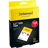 Intenso Top 2.5" 128 GB Serial ATA III MLC, Unidad de estado sólido negro, 128 GB, 2.5", 550 MB/s, 6 Gbit/s, A granel