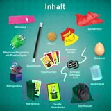 KOSMOS 45872848 kit de magia para niños, Caja mágica 15 trucos, 6 año(s), 1 pieza(s)