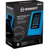 Kingston IronKey Vault Privacy 80 3.84 TB, Unidad de estado sólido azul/Negro