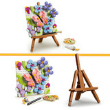 LEGO Creator 3-en-1 Cuadro decorativo de flores, Juegos de construcción 