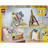 LEGO Creator 3-en-1 Cuadro decorativo de flores, Juegos de construcción 