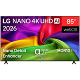 LG 85NU800B6LA.AEEQ, Televisor LED negro
