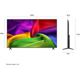 LG 85NU800B6LA.AEEQ, Televisor LED negro