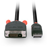 Lindy Cable adaptador DisplayPort a DVI negro