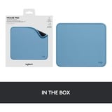 Logitech Mouse Pad - Studio Series Azul, Alfombrilla de ratón celeste, Azul, Monocromo, Nylon, Poliéster, Caucho, Base antiderrapante