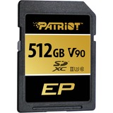 Patriot EP 512 GB SDXC, Tarjeta de memoria negro