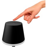 Philips Hue Lámpara de mesa portátil Hue Go negro, Philips Hue White and Color ambiance Lámpara de mesa portátil Hue Go, Lámpara de mesa inteligente, Bluetooth/Zigbee, Negro, LED, Metal, Bombilla(s) no reemplazable(s)