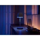 Philips Hue Lámpara de mesa portátil Hue Go negro, Philips Hue White and Color ambiance Lámpara de mesa portátil Hue Go, Lámpara de mesa inteligente, Bluetooth/Zigbee, Negro, LED, Metal, Bombilla(s) no reemplazable(s)