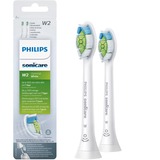 Philips Sonicare W2 Optimal White HX6062/10 Pack de 2 cabezales blancos de cepillos, Cabezal de cepillo blanco, 2 pieza(s), Blanco, Medio