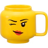 Room Copenhagen Taza de cerámica LEGO Winking Girl, pequeña amarillo