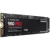 SAMSUNG 980 PRO M.2 1000 GB PCI Express 4.0 V-NAND MLC NVMe, Unidad de estado sólido 1000 GB, M.2, 7000 MB/s