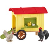 Schleich Mobile Chicken Coop, Muñecos Multicolor