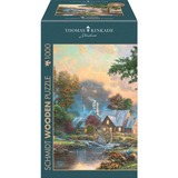 Schmidt Spiele Rompecabezas de madera Thomas Kinkade Studios: En el antiguo arroyo del molino, Puzzle 