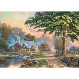 Schmidt Spiele Rompecabezas de madera Thomas Kinkade Studios: En el antiguo arroyo del molino, Puzzle 