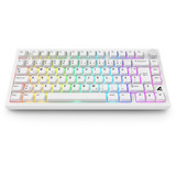 Sharkoon SKILLER SGK55W, Teclado para gaming blanco