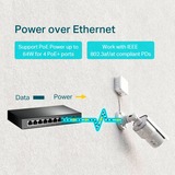 TP-Link TL-SG1008P switch No administrado Gigabit Ethernet (10/100/1000) Energía sobre Ethernet (PoE) Avellana, Interruptor/Conmutador negro, No administrado, Gigabit Ethernet (10/100/1000), Bidireccional completo (Full duplex), Energía sobre Ethernet (PoE)