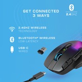 Turtle Beach Kone XP Air, Ratones para gaming negro