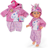 ZAPF Creation BABY born Outfit Unicorn 43cm, Accesorios para muñecas BABY born Outfit Unicorn 43cm, Juego de ropita para muñeca, 3 año(s)