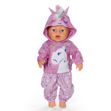 ZAPF Creation BABY born Outfit Unicorn 43cm, Accesorios para muñecas BABY born Outfit Unicorn 43cm, Juego de ropita para muñeca, 3 año(s)