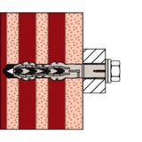 fischer Taco de vástago largo SXR 6x60, Pasador gris claro