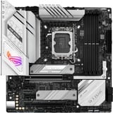 ASUS ROG STRIX B760-G GAMING WIFI Intel B760 LGA 1700 micro ATX, Placa base plateado, Intel, LGA 1700, Intel® Celeron®, Intel® Pentium® Gold, Intel® Core™ i3, Intel® Core™ i5, Intel® Core™..., LGA 1700, DDR5-SDRAM, 192 GB
