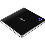 ASUS SBW-06D5H-U unidad de disco óptico Blu-Ray RW Negro, Plata, Regrabadora Blu-ray externa negro/Plateado, Negro, Plata, Bandeja, Sobremesa/Portátil, Blu-Ray RW, USB 3.1 Gen 1, 80,120 mm
