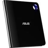 ASUS SBW-06D5H-U unidad de disco óptico Blu-Ray RW Negro, Plata, Regrabadora Blu-ray externa negro/Plateado, Negro, Plata, Bandeja, Sobremesa/Portátil, Blu-Ray RW, USB 3.1 Gen 1, 80,120 mm