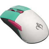 ASUS TUF Gaming Mini Wireless Mouse Hatsune Miku Edition ratón Juego mano derecha RF Wireless + Bluetooth + USB Type-A Óptico 1200 DPI, Ratones para gaming turquesa/blanco, mano derecha, Óptico, RF Wireless + Bluetooth + USB Type-A, 1200 DPI, Verde, Gris, Rosa